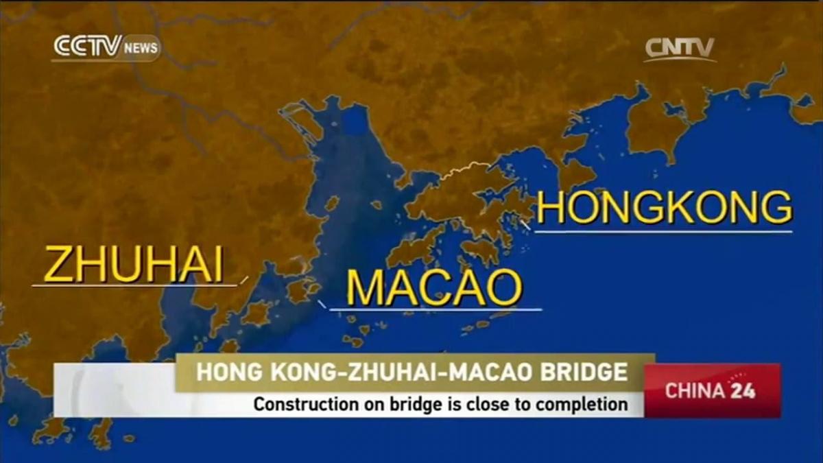 hong kong, Macau ponte mapa