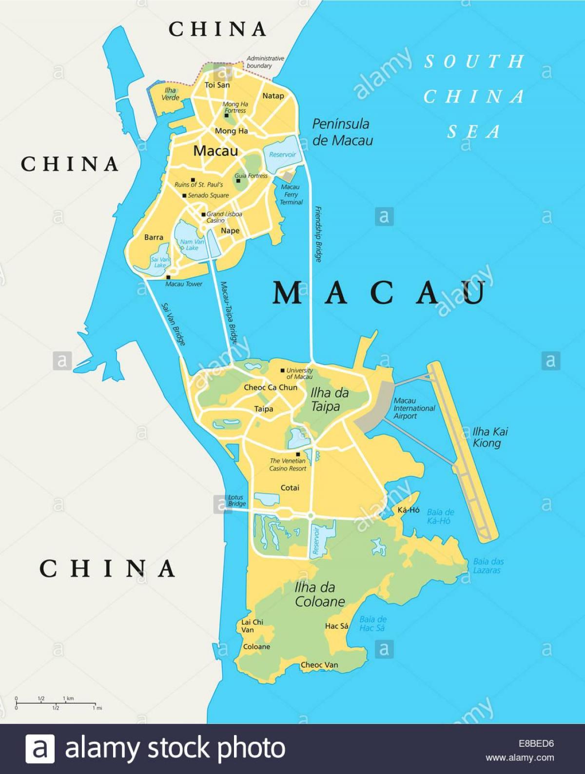 Macau China mapa