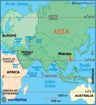 mapa de makow China