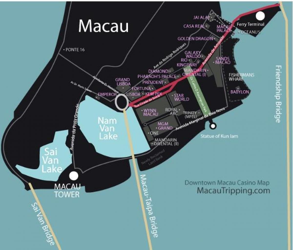 mapa da mgm Macau