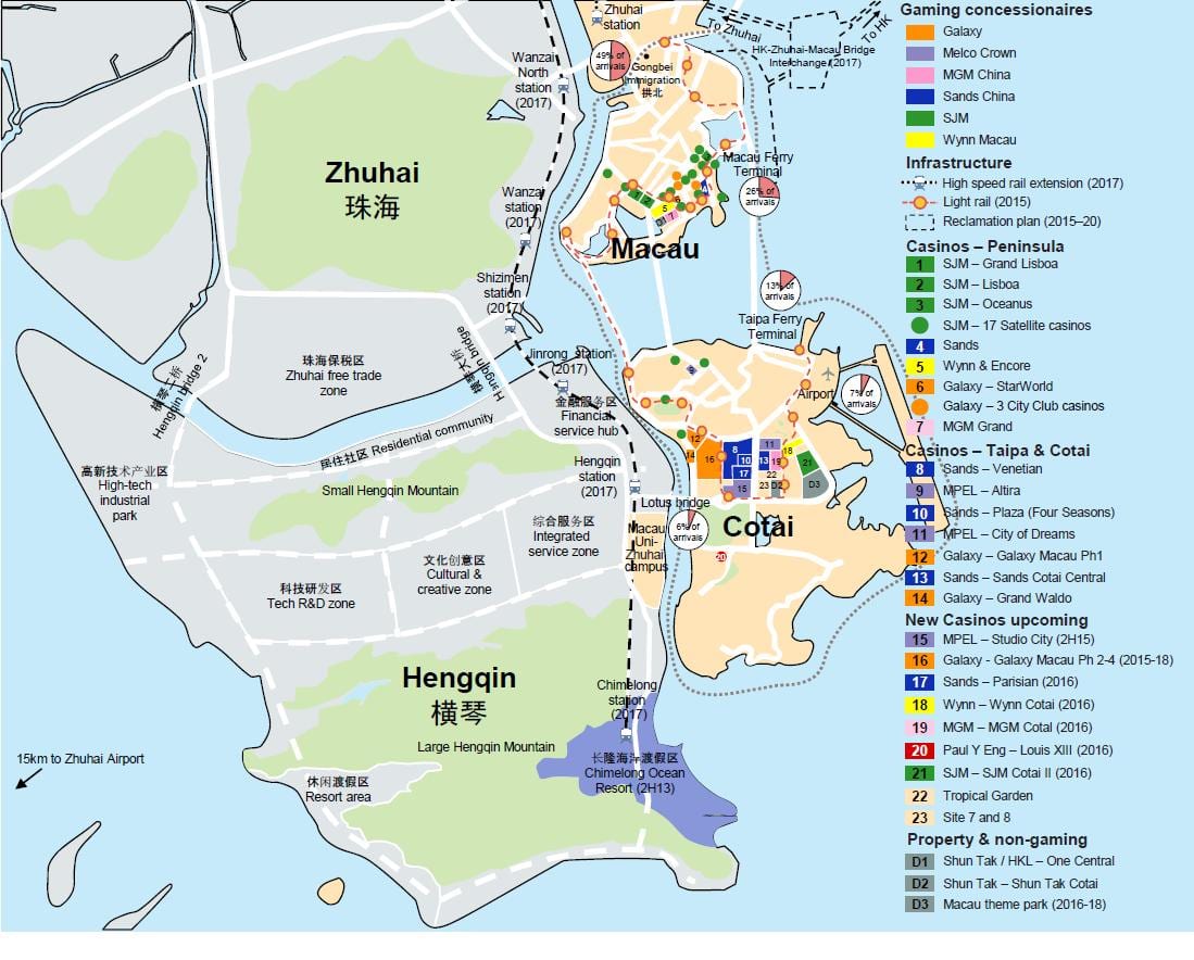 mapa de vermello mercado Macau