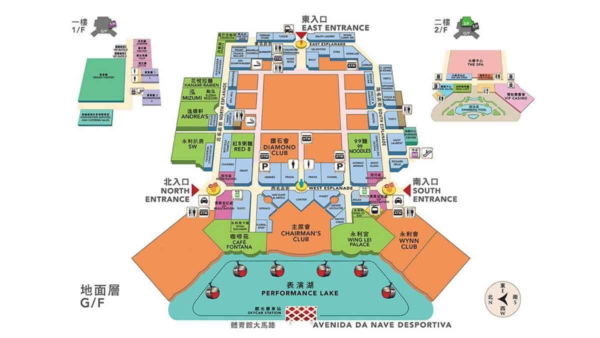 mapa de wynn Macau