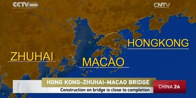Hong kong, Macau ponte mapa