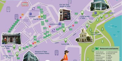 Macau libre autobús mapa da ruta