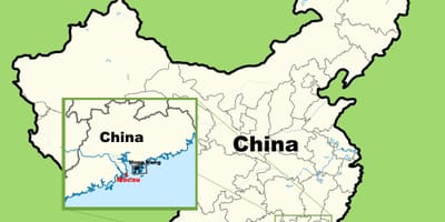 Macau mapa de asia