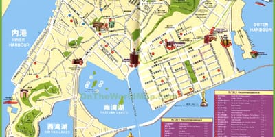 Puntos turísticos en Macau mapa