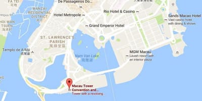 Mapa de Macau torre