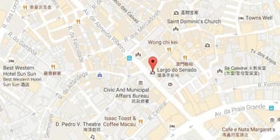 Mapa do senado praza Macau